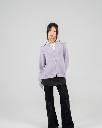 Lilac Shufu Knit Zipup